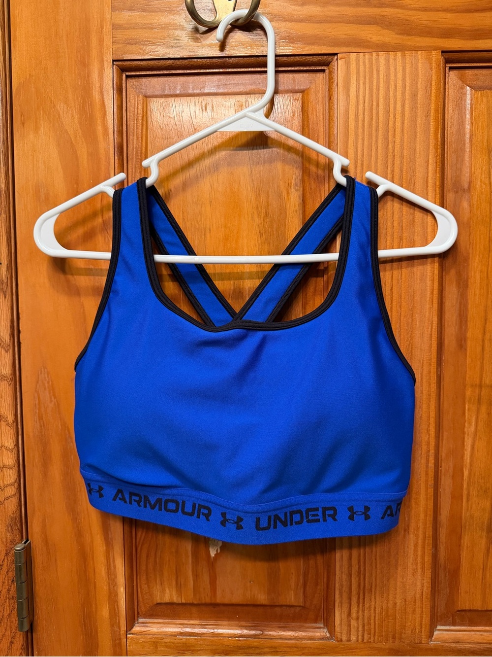 Under Armour Royal Blue Sports Bra with Black Trim